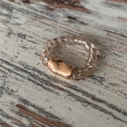 HANDMADE Glam Factory RING rose goud 0.6