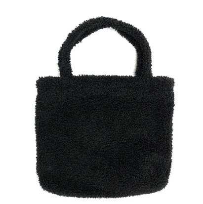 BIG TEDDY Fur Bag - ZWART