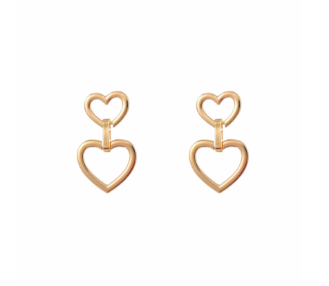 GO DUTCH LABEL - Honey Heart oorbellen - goud