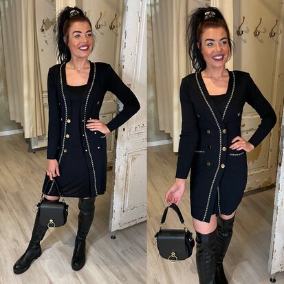 COCO dress/vest - zwart