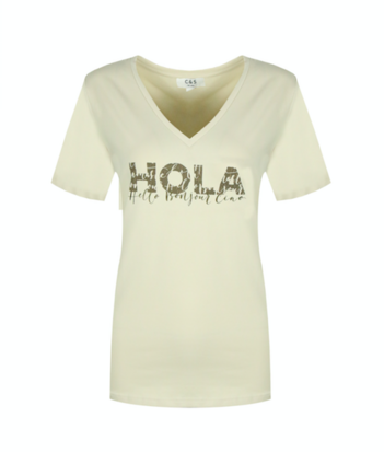 C&S Flora T-shirt Zand