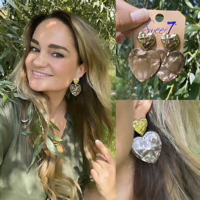 Femke heart earrings 0.3