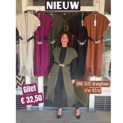Ageeth Gilet - camel