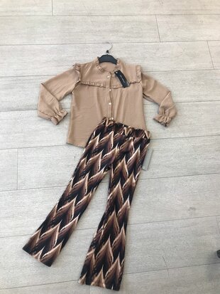Isa roesel blouse - bruin