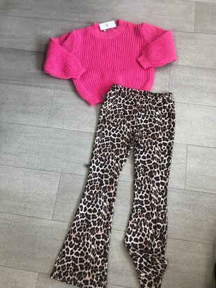 Loena flairbroek - panterprint 