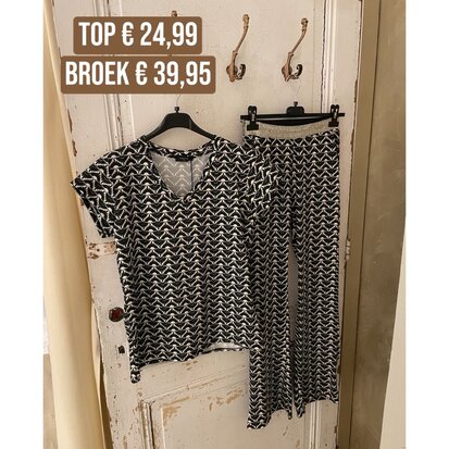 Chastar Mieke travel  top - print