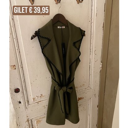 Bernice gilet - army