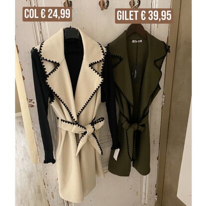 Bernice gilet - army