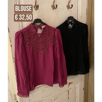 Alette blouse - aubergine