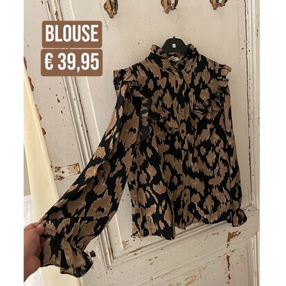 Aime blouse - leo print