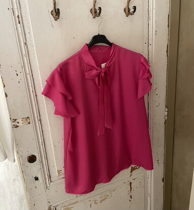 Sanna Strik Silk blouse - roze
