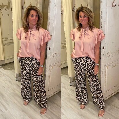 Sanna Strik Silk blouse - oud roze