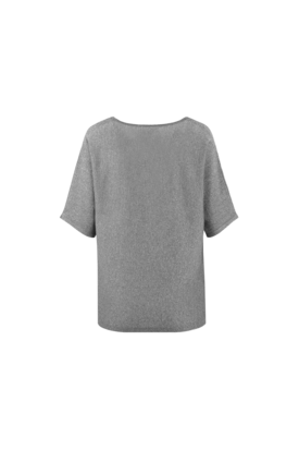 55. G Maxx Edlin fijngebreide top gray melange