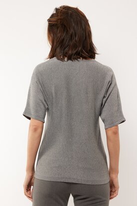 55. G Maxx Edlin fijngebreide top gray melange