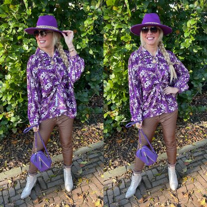 17. Rianne tuniek blouse - paars