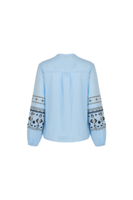 C&S Cascade blouse ice blue