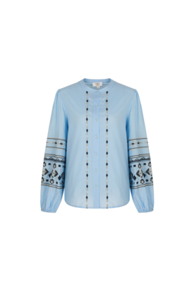 C&S Cascade blouse ice blue