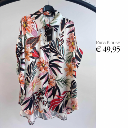 Kara print blouse