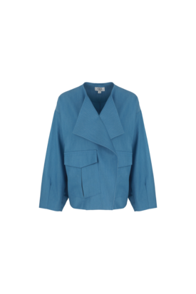 C&S Simone jacket denim mid blue