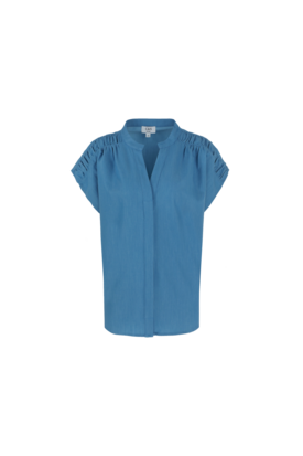 C&S Simona blouse denim mid blue