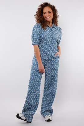 C&S Summer pants denim mid blue