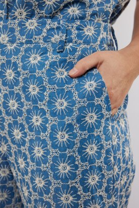 C&S Summer pants denim mid blue
