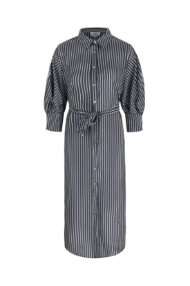 C&S Nantes dress black/offwhite