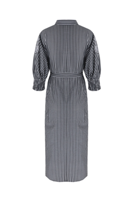C&S Nantes dress black/offwhite