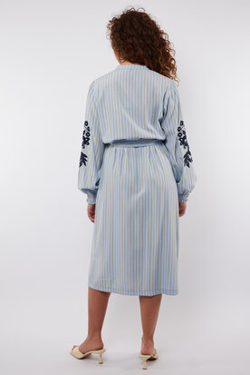 C&S Rennes dress tiger eye/light blue