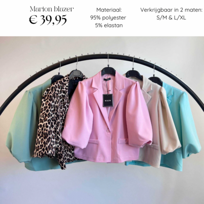 Marion blazer leopard