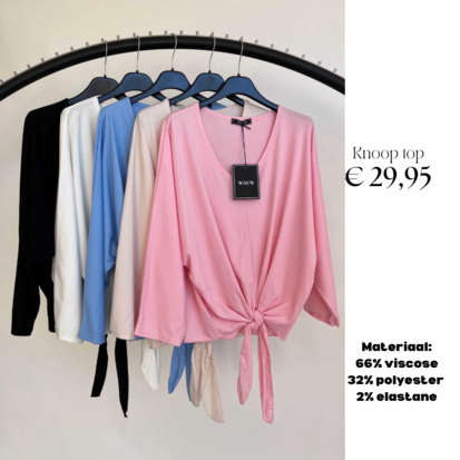 Knoop top offwhite