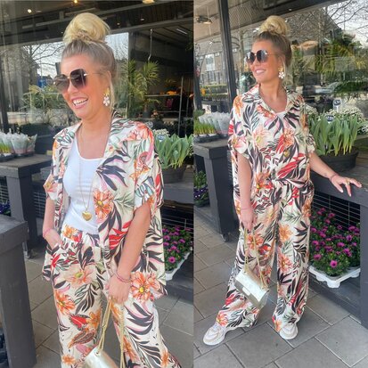 Kara print blouse