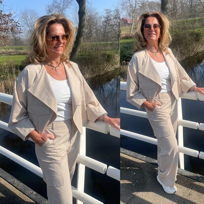 C&S Simone jacket sand