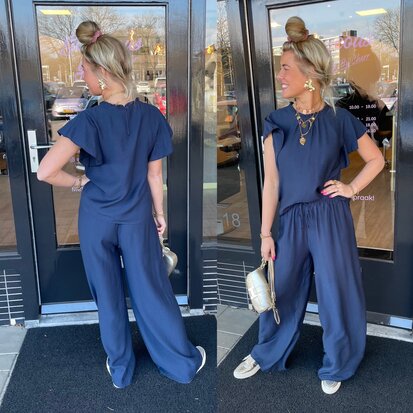 Tessa tweedelige set midnight blue