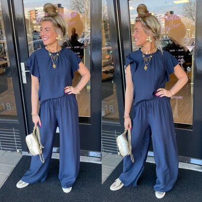 Tessa tweedelige set midnight blue