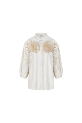 C&S Vannes blouse offwhite/tiger eye