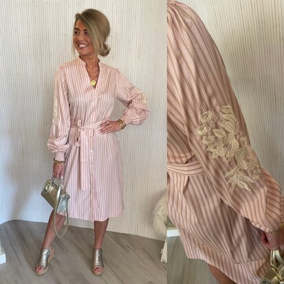 C&S Rennes dress ballet pink/sand