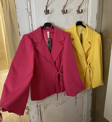 Jacqueline blazer strik fuschia