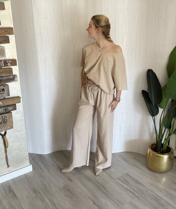 Liva tweedelige set beige