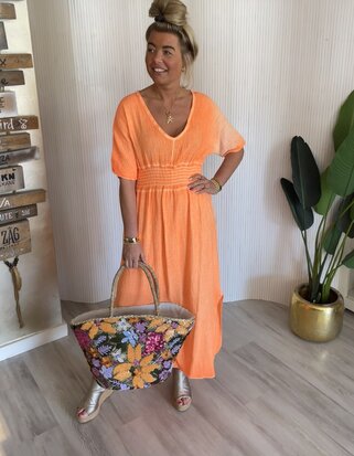 Taira jurk oranje