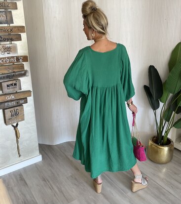 Zenna jurk hard groen