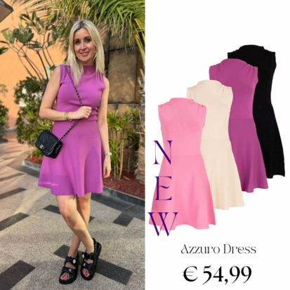 Azzurro jurk chic zwart