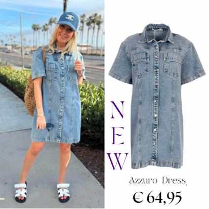 Azzurro jurk denim