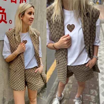 Azzurro Populaire gilet