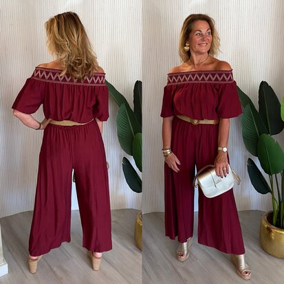 Dora jumpsuit bordeaux