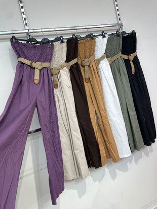 Offshoulder jumpsuit zwart