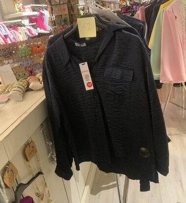Fluresk Zaylee blouse blue quartz