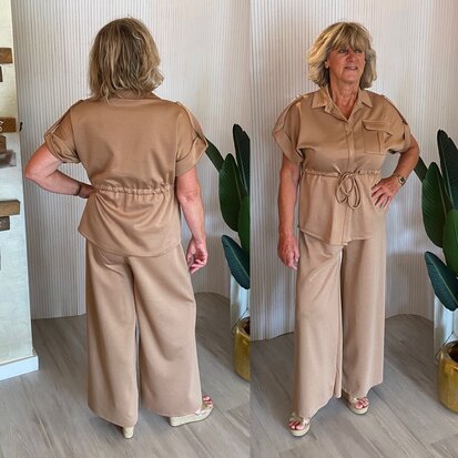 mirjam comfy set - licht bruin 
