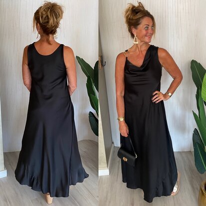 Glam jurk- zwart