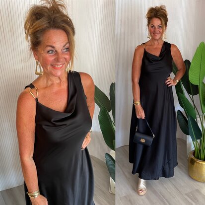 Glam jurk- zwart